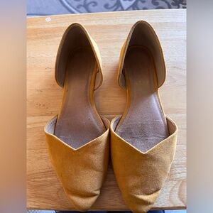 Old Navy Flats suede mustard shoes